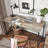 Computer Desk - Steel - Heather Greige