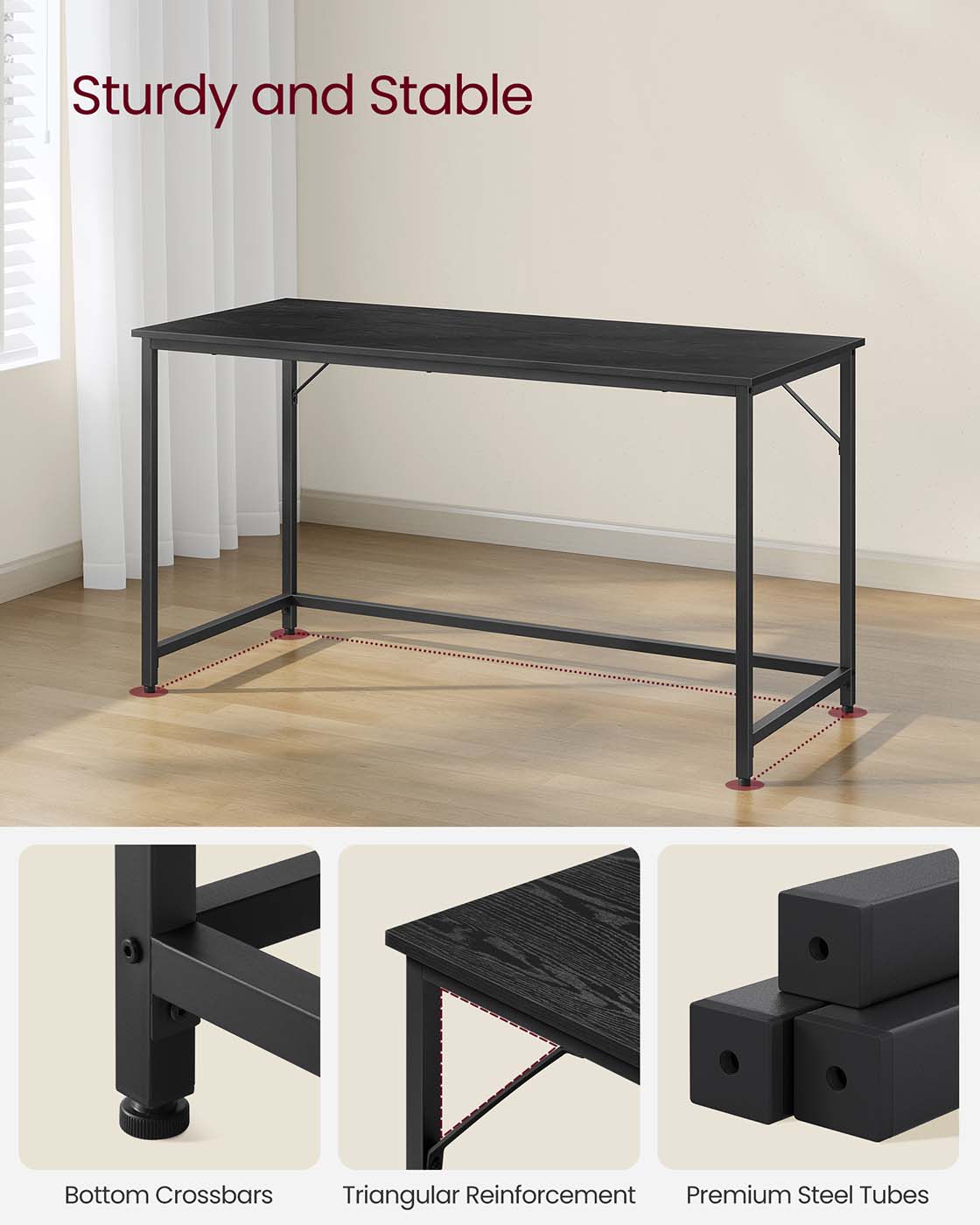 Writing Desk - Particleboard and Steel