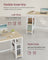 Computer Desk - Includes 2 Shelves - Steel - Natural Beige