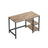 Writing Desk - Metal - Camel Brown - Adjustable Shelves