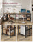 Writing Desk - Metal - Camel Brown - Adjustable Shelves