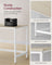 Writing Desk - Metal - Natural Beige - Adjustable Shelves