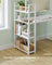 Computer Desk - Engineered Wood - Maple White - Versatile Storage Shelves