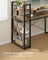 Computer Desk - Wood - Rustic Brown - Storage Shelves