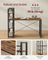 Computer Desk - Wood - Rustic Brown - Storage Shelves