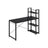 Computer Desk - Wood - Rustic Brown - Storage Shelves