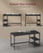 Computer Desk - Steel - Ebony Black