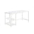 Computer Desk - Steel - Maple White