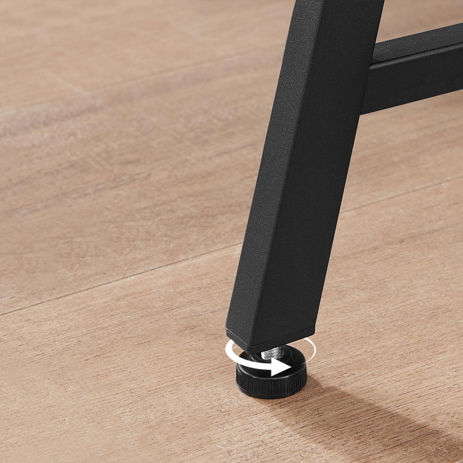 Computer Desk - Wood - Rustic Brown and Black - Multifunctional Storage Shelves