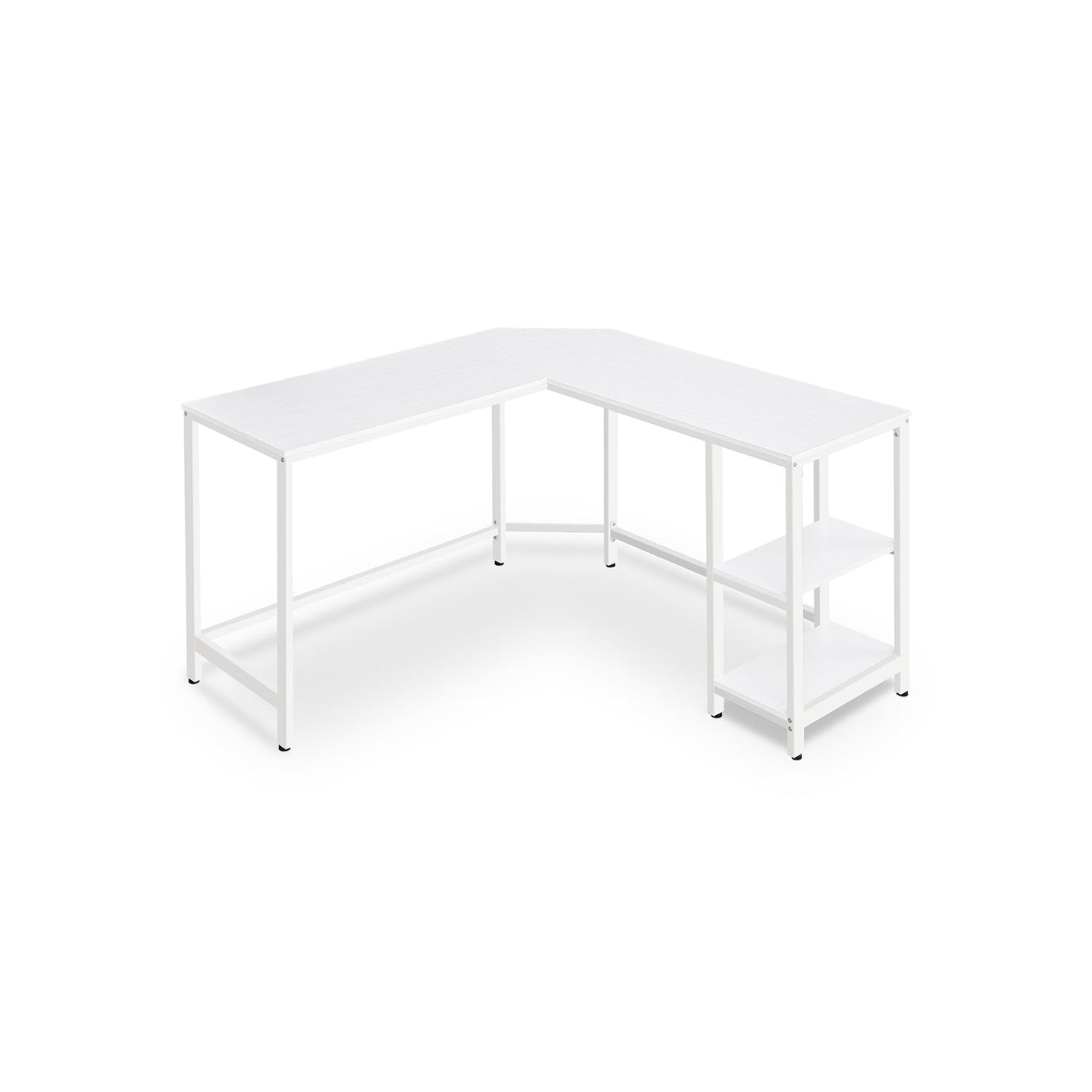 L-Shaped Corner Computer Desk - Wood - Rustic Brown