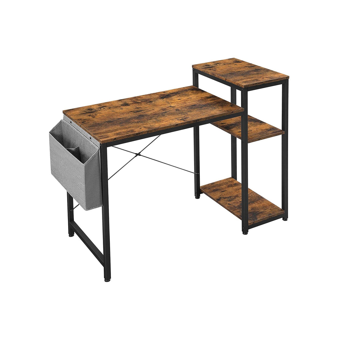 Computer Desk – Storage Bags – Storage Shelves – Reversible Design
