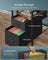 Gaming Desk - Wood - Rustic Brown - LED Lights