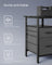 L-Shaped Computer Desk - Wood - Ebony Black - Features Power Outlets and Monitor Shelf