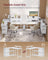 L-Shaped Desk - Wood - Maple White - Features Dual Spacious Drawers and Adjustable Storage Shelf