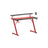 Gaming Desk - Carbon Black - Z-Shaped Design with LED Lights