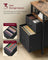 Computer Desk - Wood - Rustic Brown - Includes 3 Shelves and 2 Drawers