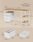 Computer Desk - Wood - Natural Oak - Includes Shelves and Drawers