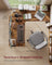 L-Shaped Computer Desk - Wood - Rustic Brown
