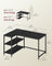L Shaped Corner Desk - 110 x 80 cm - Particleboard - Power Outlets
