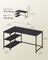 L Shaped Corner Desk - 120L - Particleboard - Power Outlets