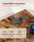 L Shaped Corner Desk - 120x80 - Particleboard - Power Outlets
