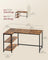 L Shaped Corner Desk - 120x80 - Particleboard - Power Outlets