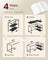 L Shaped Corner Desk - 110L - Particleboard - Storage