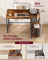 L Shaped Corner Desk - 110 x 80 - Particleboard - Reversible Height-Adjustable Shelves