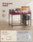 L Shaped Corner Desk - 110 x 80 - Particleboard - Reversible Height-Adjustable Shelves