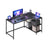 L Shaped Corner Desk - 120 x 80 - Particleboard - Reversible Height-Adjustable Shelves