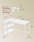 L Shaped Corner Desk - 120L - Particleboard - Reversible Height-Adjustable Shelves