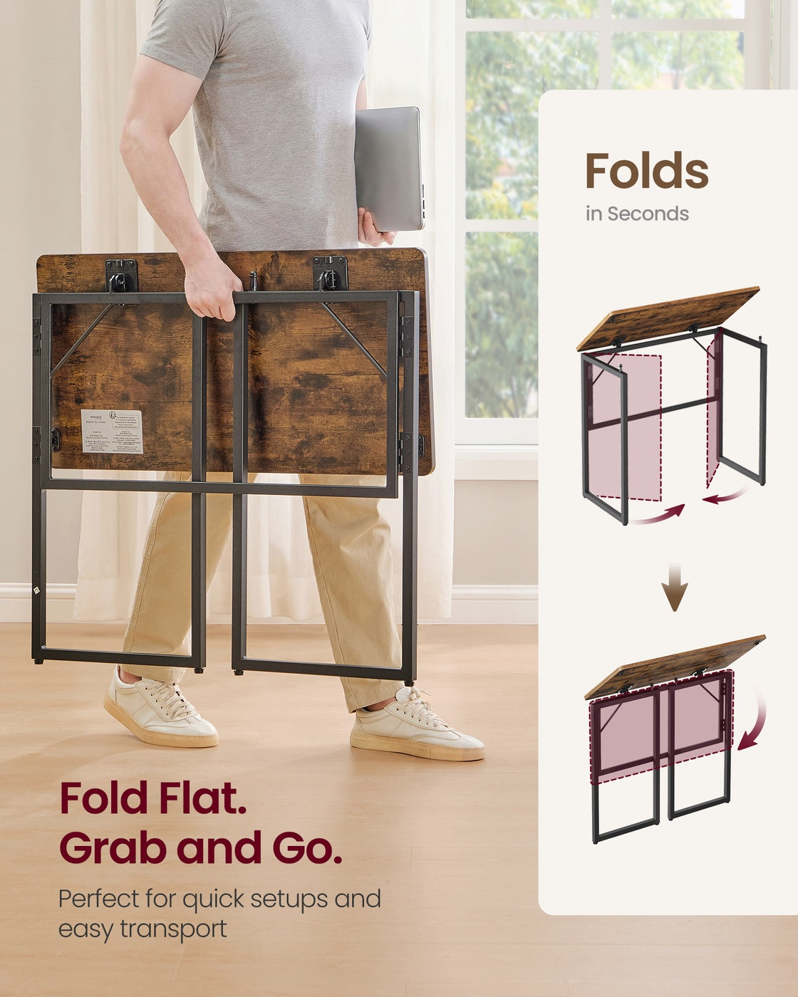 One-Piece Desktop Computer Desk - 80 x 40 - Particleboard - Rounded Edges