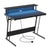 Gaming Desk - Carbon Black - Features LED Lighting and Built-In Power Outlets
