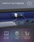 Gaming Desk - Carbon Black - Features LED Lighting and Built-In Power Outlets