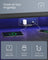 Gaming Desk - MDF - Black - LED Lighting and Built-In Power Outlets