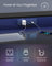 Gaming Desk - Carbon Black - With LED Lights and Built-In Power Outlets