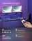 Gaming Desk - Carbon Black - With LED Lights and Built-In Power Outlets