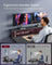 Gaming Desk - Carbon Black - With LED Lights and Built-In Power Outlets