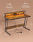 Gaming Desk - MDF - Black - LED Lighting and Built-In Power Outlets