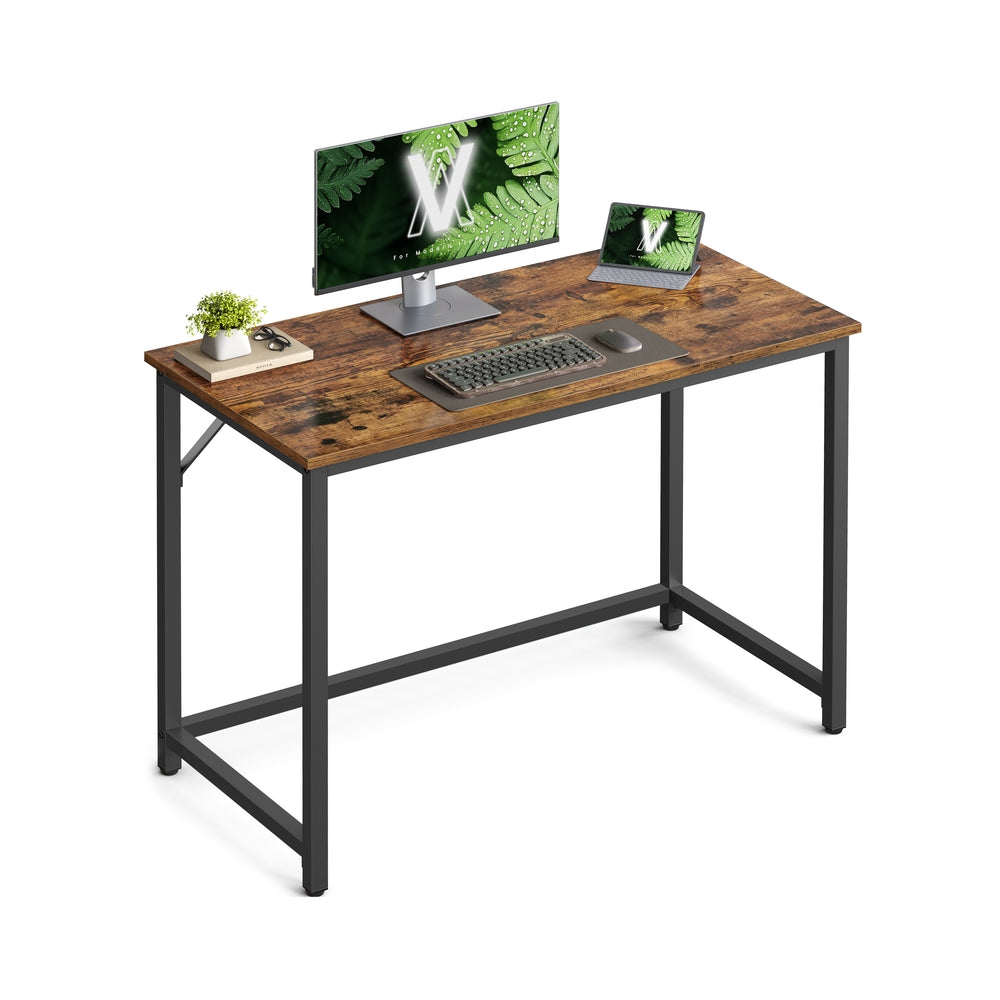 Computer Desk - Metal - Rustic Brown - 100 x 50 x 76 cm