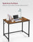Computer Desk - Metal - Rustic Brown - 100 x 50 x 76 cm