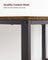 Computer Desk - With 2 Shelves - Steel - Rustic Brown and Black