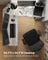 Corner Desk - Wood - Rustic Brown - Space-Saving L-Shaped Workstation with Shelf