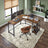 L-Shaped Office Desk - Wood - Brown and Black - Space-Saving Corner Design with 2 Shelves