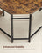 L-Shaped Writing Desk - Wood - Rustic Brown - Space-Saving with Shelf