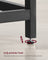 L-Shaped Corner Desk - Wood - Greige and Black