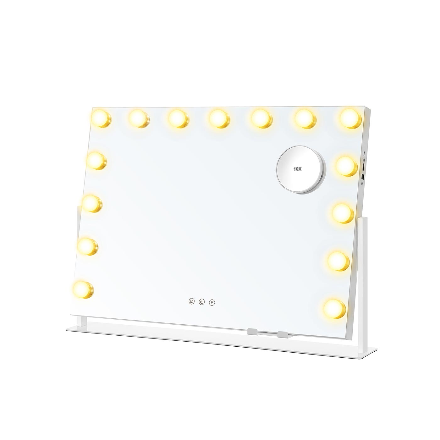 Vanity Makeup Mirror - Matte White - Touch Control