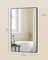 Wall Mounted Rectangular Mirror - Aluminium - Ink Black - Safety Film with Two Mounting Options