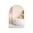 Arched Wall Mirror - Aluminium - Ink Black - Safety Film