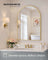 Arched Wall Mirror - Aluminium - Ink Black - Safety Film